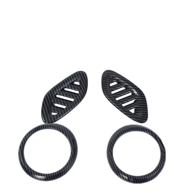 Fit for Chevrolet Trax 2024 Dashboard Air Vent Cover Trim Carbon Fiber Kit 4pc