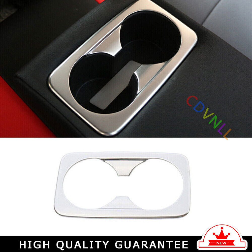 Rear Water Cup Holder Panel Cover Trim for Kia K3 Forte 2019-22 Silver Titanium