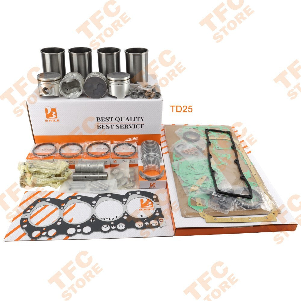 TD25 Overhaul Rebuild Kit Compatible for Nissan Engine Parts New