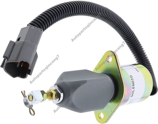 12V 3A Fuel Stop Oil Solenoid Valve 1751ES-12A3UC12BIS for Hyundai R60-5 R335-7