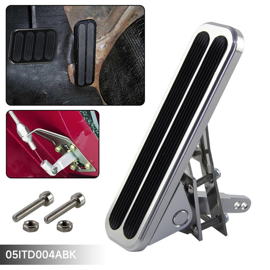 BILLET POLISHED ALUMINUM FLOOR MOUNT GAS THROTTLE PEDAL for CHEVY for FORD