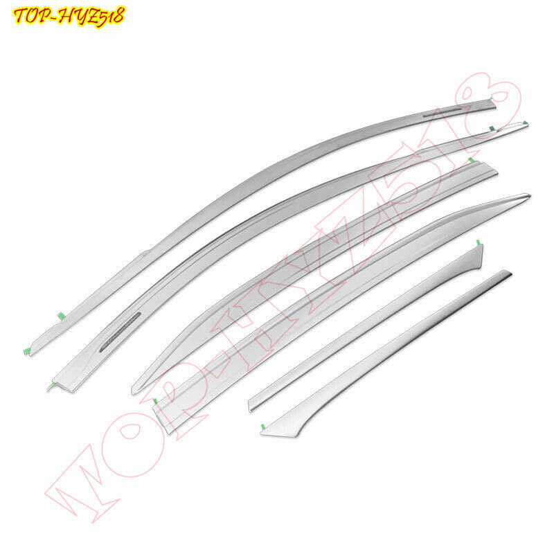 for Nissan Sentra 2020-2023 Chrome Window Wind Visors Rain Guard Vent Deflectors