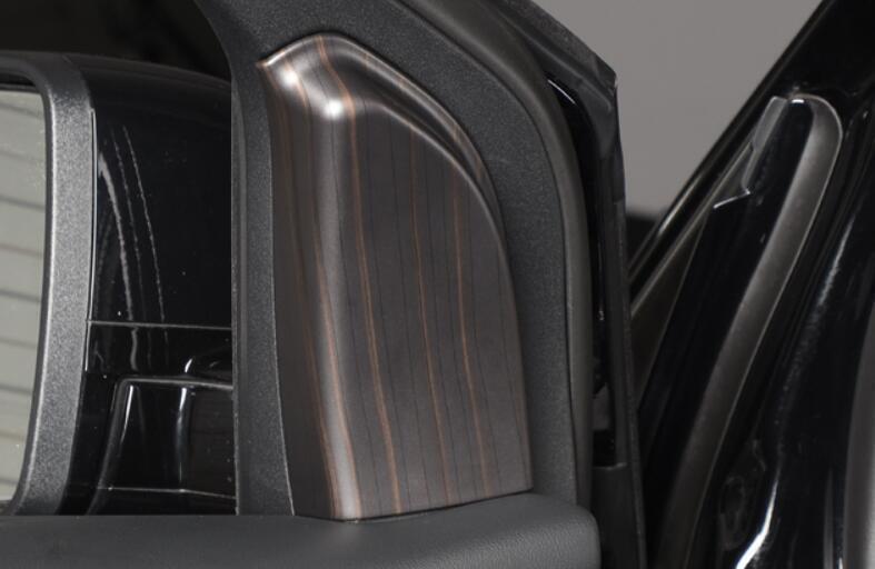 Front Triangle A Pillar Cover Trim 2PCS for Ford Edge 2015-2021 Matte Wood Grain