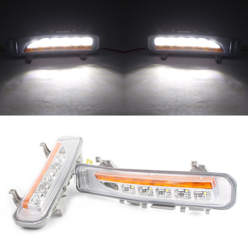 Pair Car LED Daytime Running Lights DRL Fog Driving Lamp Fit for Ford Edge 2011-2014