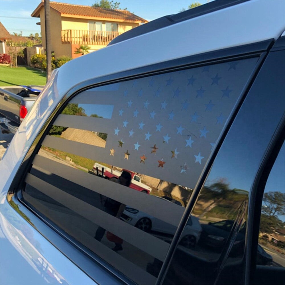 2pcs/set Flag Sticker Rear Color Side Window Decal for Dodge Charger 11-20