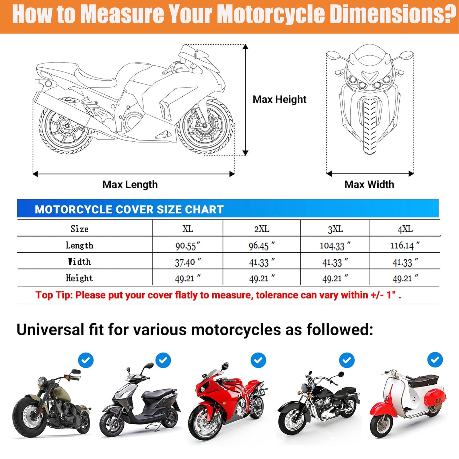 4XL Motorcycle Protective Case - Waterproof, Outdoor, Windproof, Storage, All-around Protection