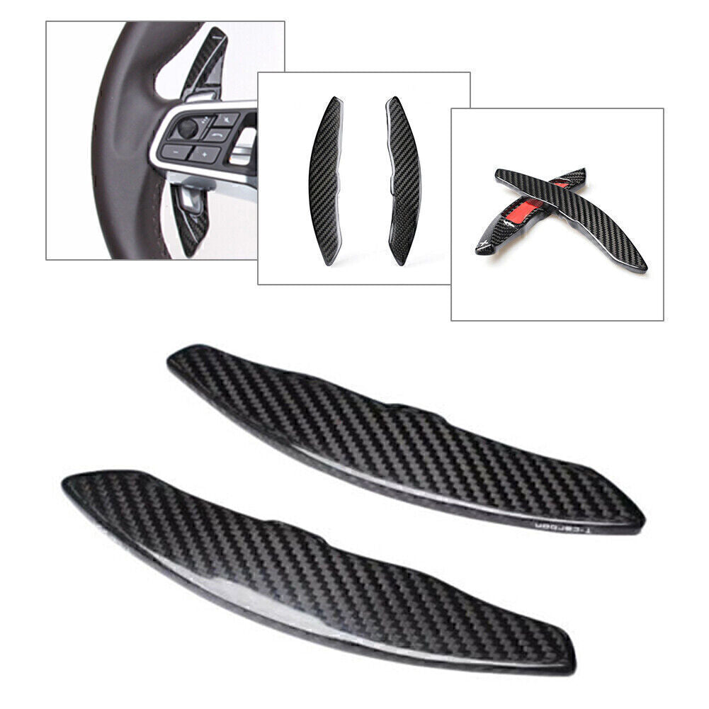 Carbon Fiber Steering Wheel Shift Paddle Add On for Porsche Macan for Cayenne 911
