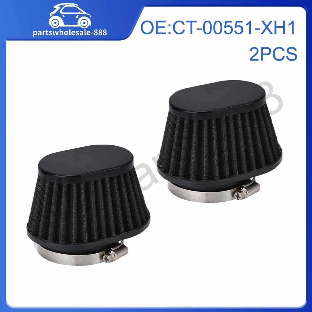 Car Cold Air Intake Filter Turbo Vent Breather High Flow Cone Filter 2in/51mm