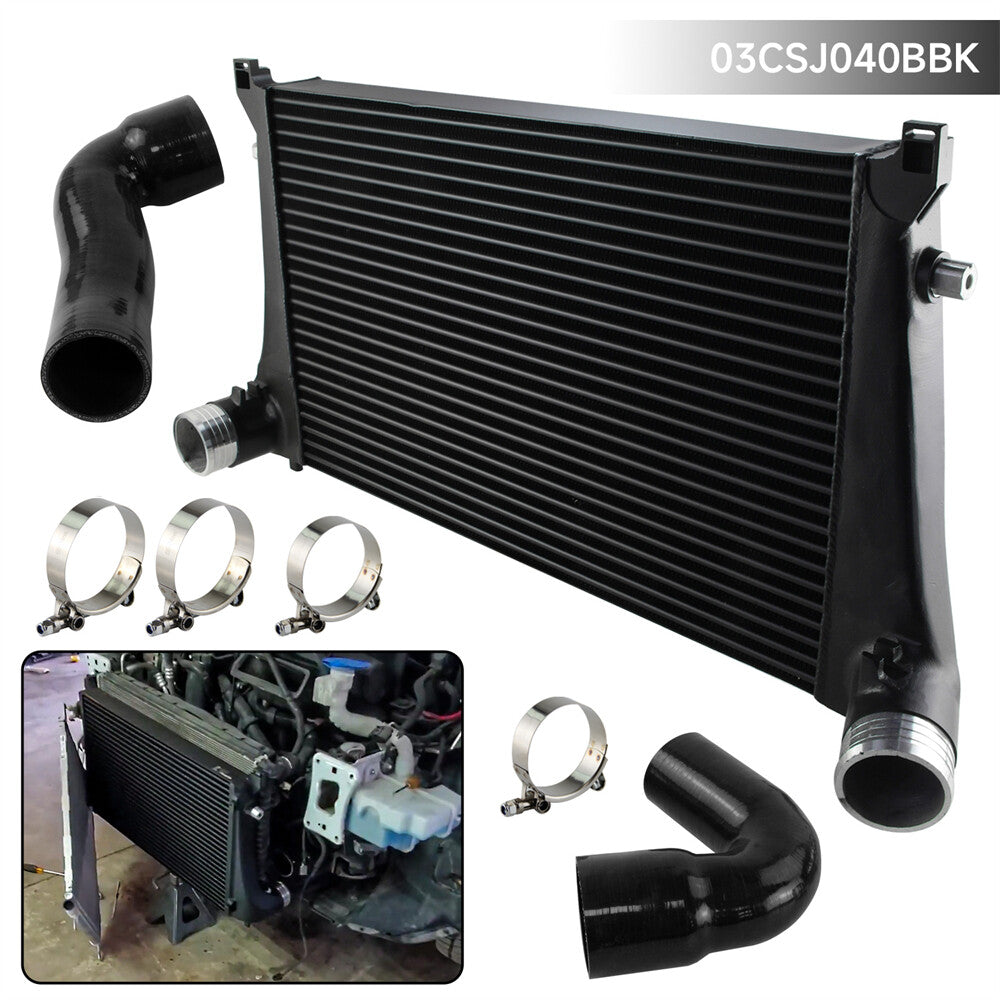 For MK7 GTI for Golf R VAG 1.8T 2.0T 8V A3 S3 Inlets 70MM Competition Intercooler