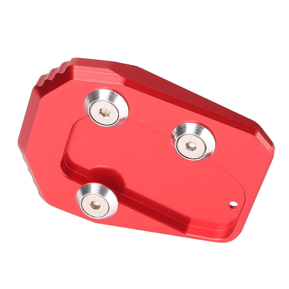 for Yamaha MT09 2013 - 2016 Kickstand Side Stand Extension Pad Plate Red UK