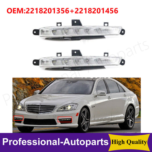 1Pair Front Fog Lamp Daytime Running Lights for Mercedes Benz W221 S63