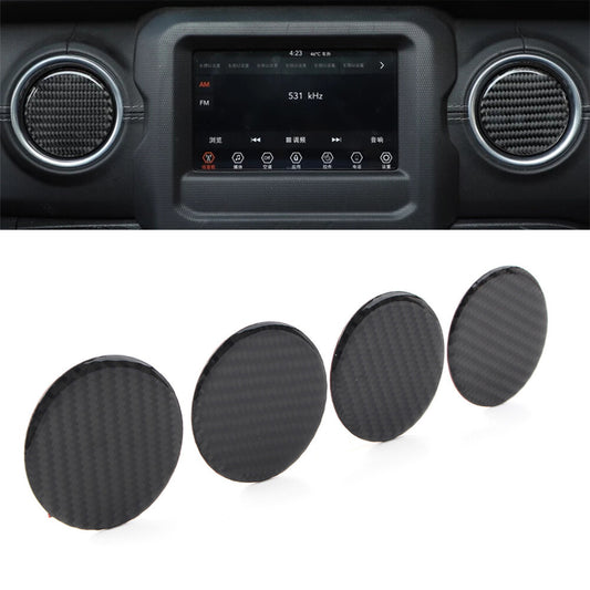Dashboard Air Condition Vent Cover Trim Fit for Jeep for Wrangler JK JL 2007-2022
