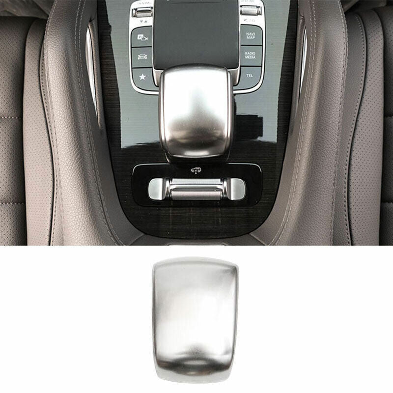 for Benz GLE GLS 2020-2023 Silver Inner Gear Shift Knob Shifter Lever Cover Trim