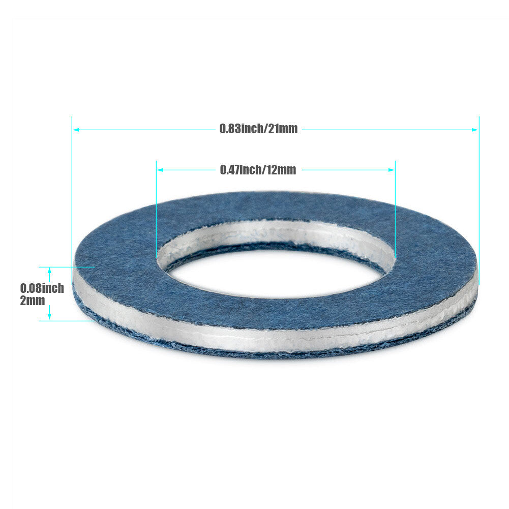 100Pcs Oil Drain Plug Crush Washer Gasket for LEXUS for TOYOTA for SCION 90430-12031 US