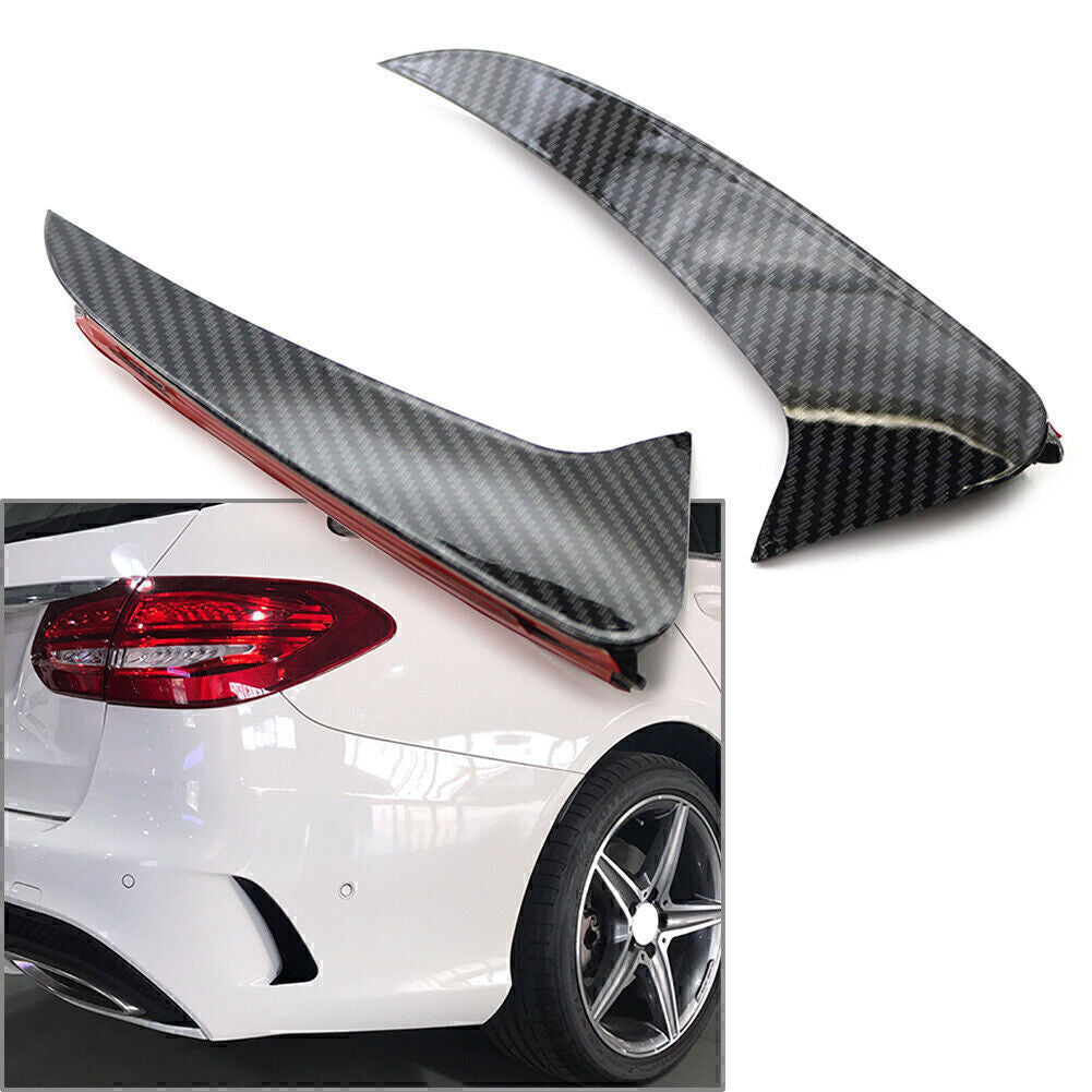 Carbon Rear Bumper Air Vent Outlet Cover Trim for Benz C-Class W205 15-2018