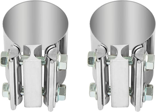 2.5-inch Butt Fitting with Exhaust Muffler Clip and Exhaust Pipe Clip 