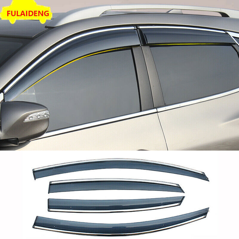 for Cadillac XTS 2013-2019 Side Window Sun Vent Visor Rain Deflector Guards Trim