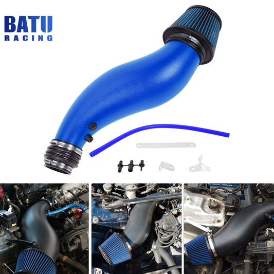New Blue Air Intake Pipe Induction Filter Kit EG EK for 92-00 for Honda for Civic 1.6L
