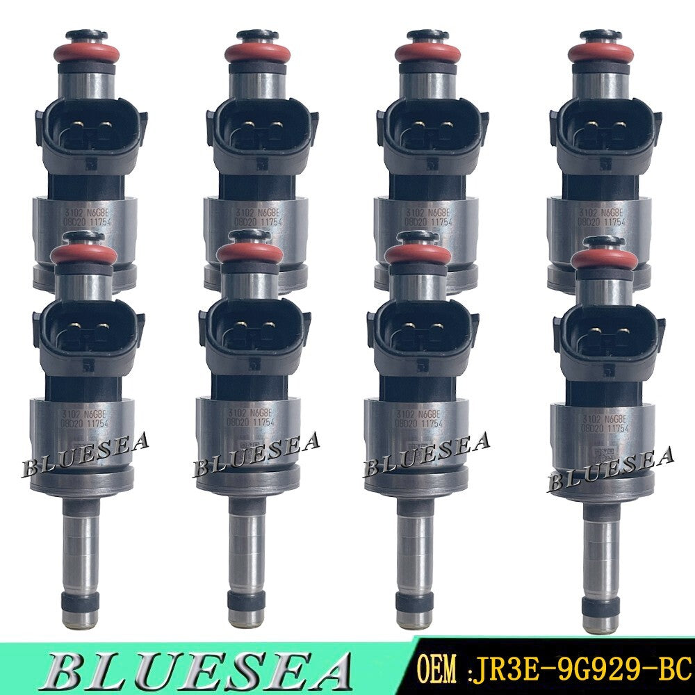 Set of 8 Fuel Injectors JR3E-9G929-BC For 18-2020 for Ford F-150 for Mustang 5.0L V8