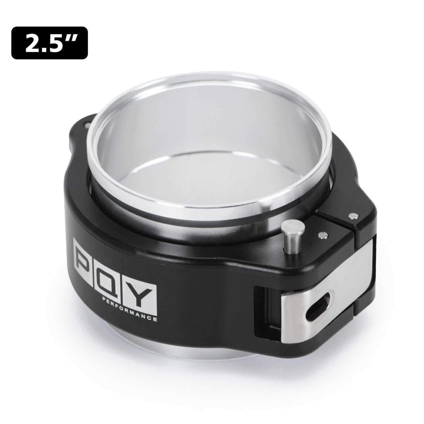 PQY HD Pinless Clamp Assembly 2.5 Inch O.D. Tubing Black High Performance Clamp