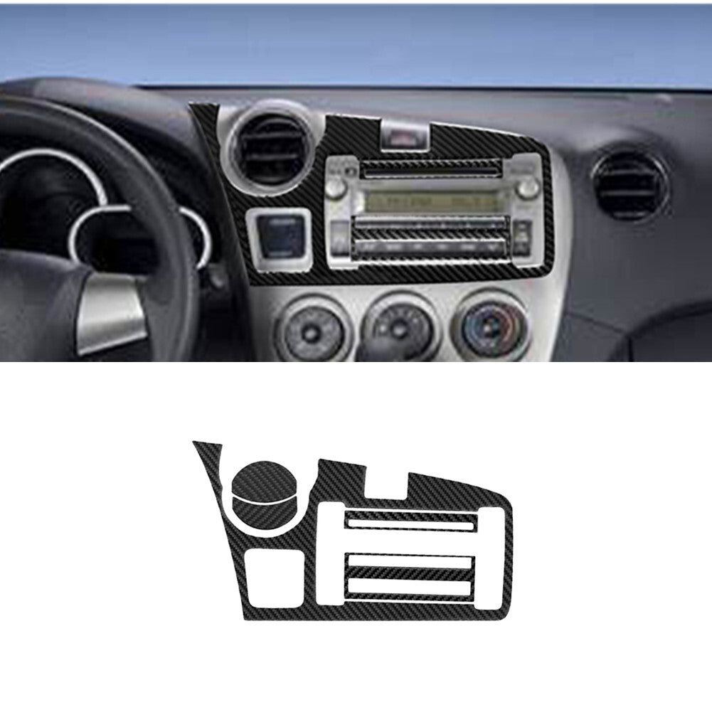 5X Carbon Fiber Center Console Panel Cover Trim for Toyota Matrix 2009-2014