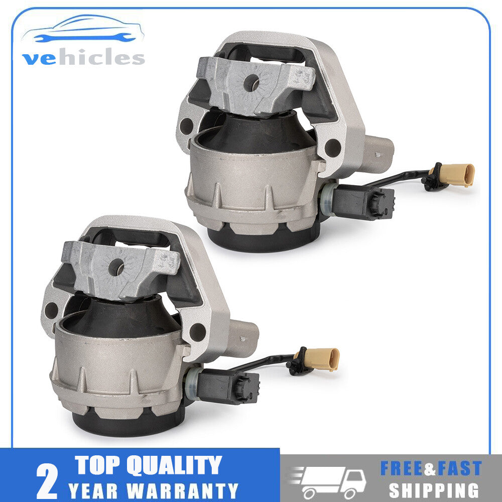 Two front left and right engine mounts suitable for Audi A6 A7 Quattro 2012-18 3.0L
