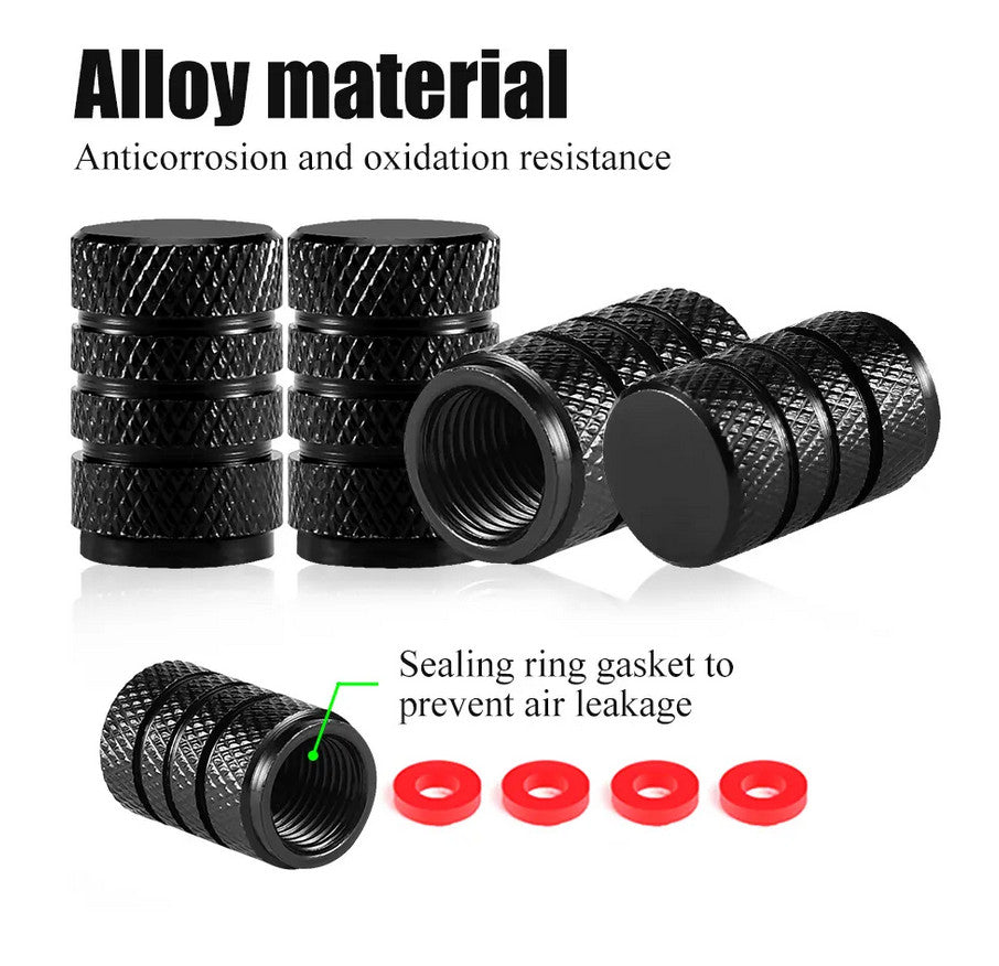 4-piece car tire valve cover rod air dust cover, dustproof and rustproof, sky blue, suitable for Nissan .