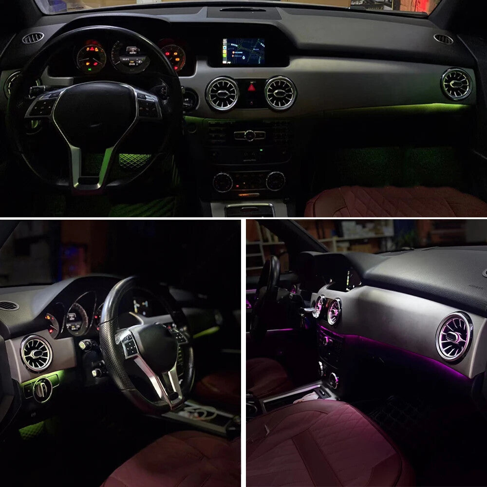 1Set Dashboard AC Air Condition Vent Outlet for Mercedes-Benz GLK X204 2013-2017