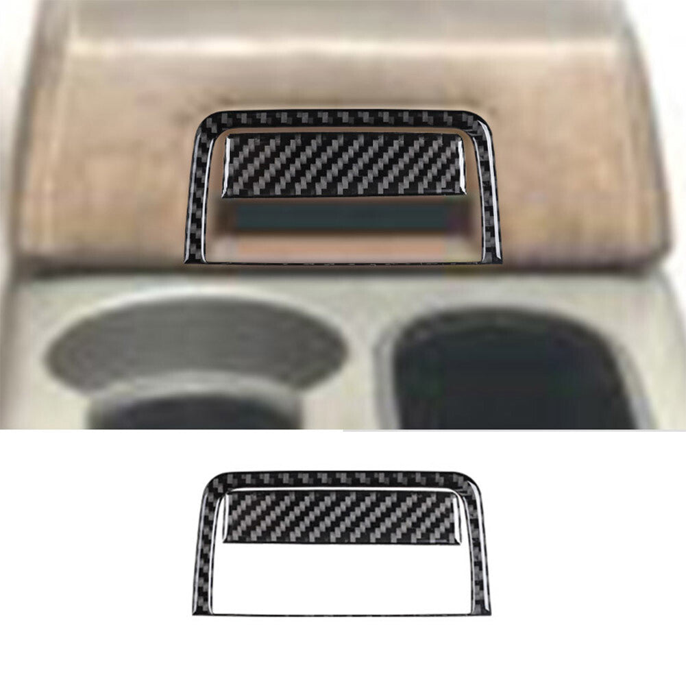 2-Piece Carbon Fiber Center Console Handle Protective Covers for Ford F-150 (August 2004)