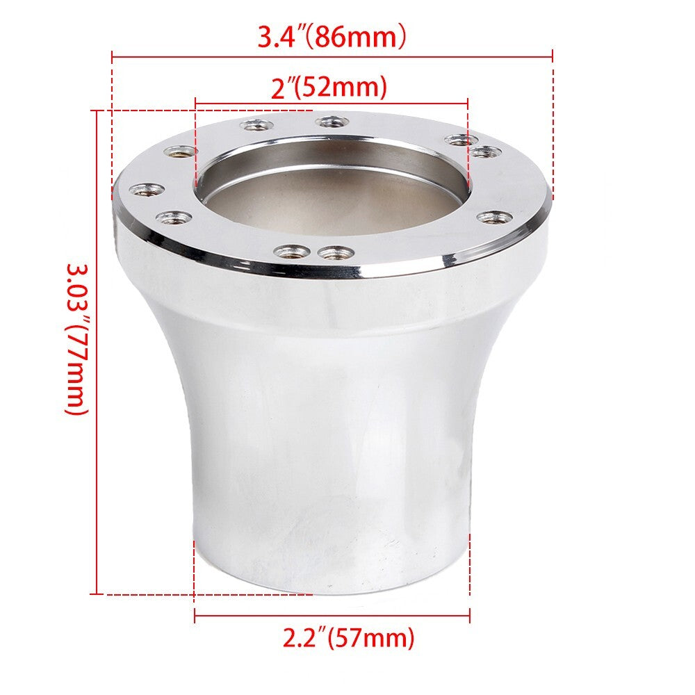 for EZGO TXT RXV Silver Adapter+13in for Golf Cart Black Steering Wheel Accessories