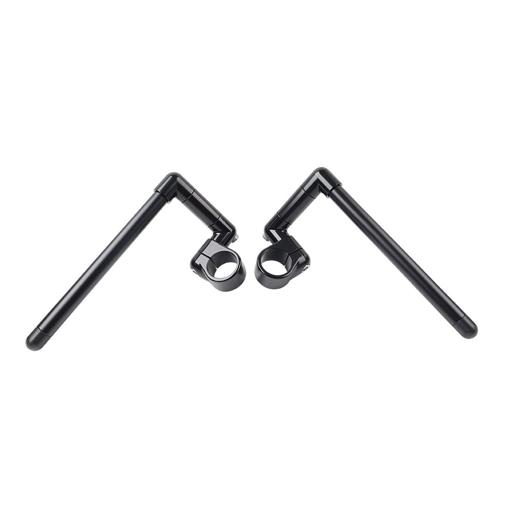 Motorcycle 46MM Cafe Racer Bars 7/8 Universal Clip-On Handlebar Fork Tube
