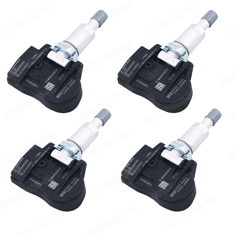 Package (4) new 52933-2M000 TPMS Tire Pressure Monitoring Sensor for Hyundai and for Kia