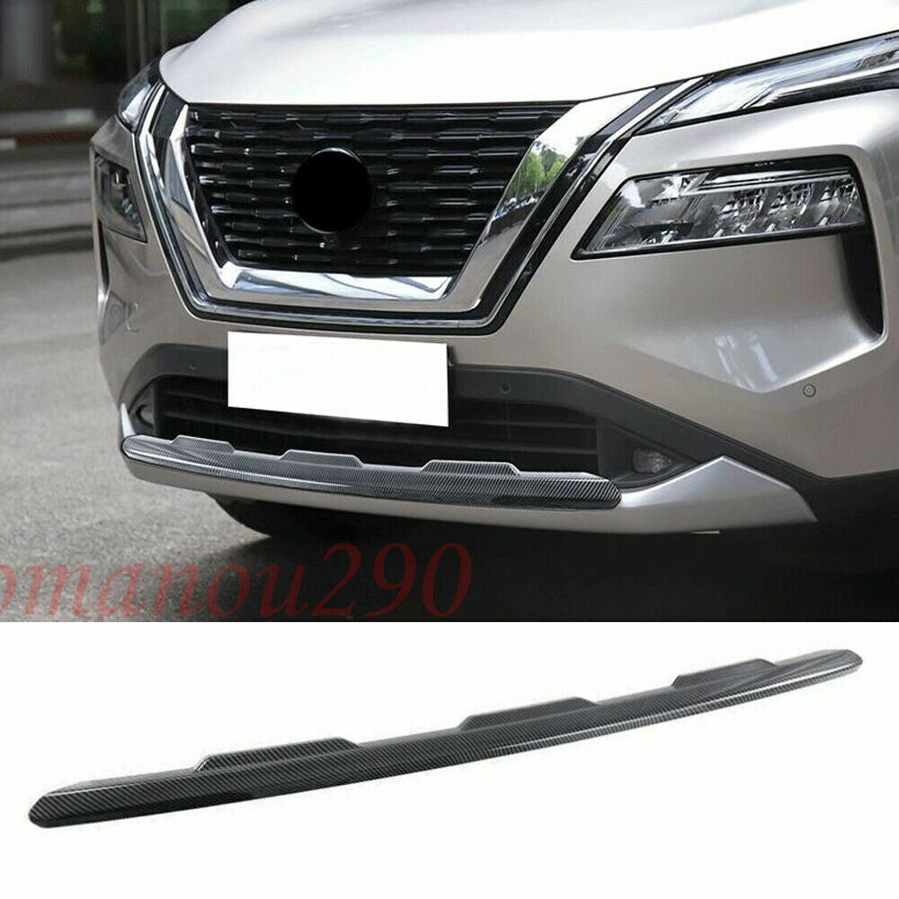 for Nissan Rogue 2021-23 Carbon Fiber ABS FrontRear Bumper Molding Strip Trim2