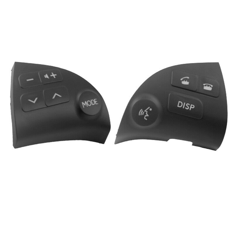 2PCS for Lexus ES350 2006-2012 Steering Wheel Control Button Cover Black