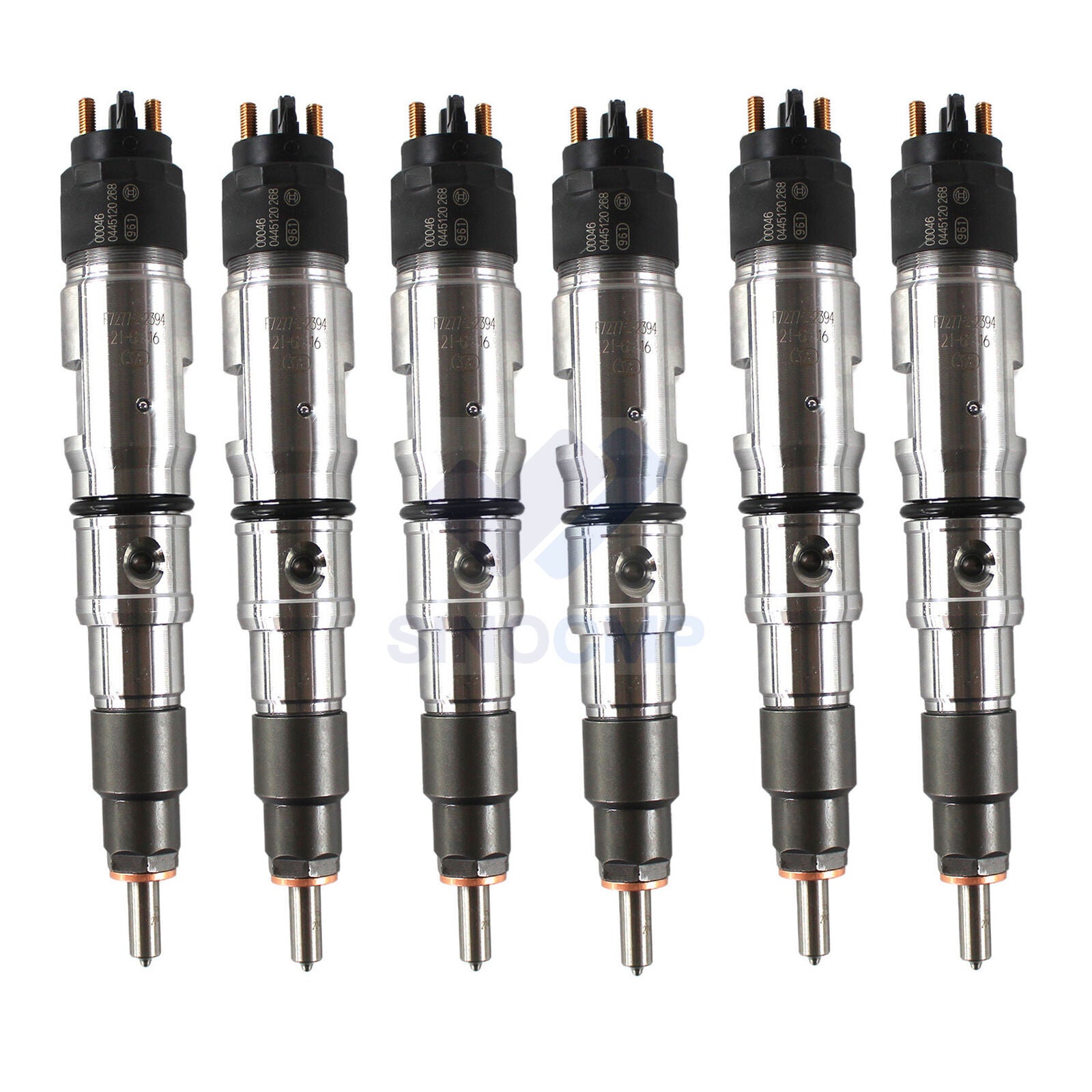 6x Fuel Injector 0445120268 400903-00046 for Doosan DX140 /DX225 DX340