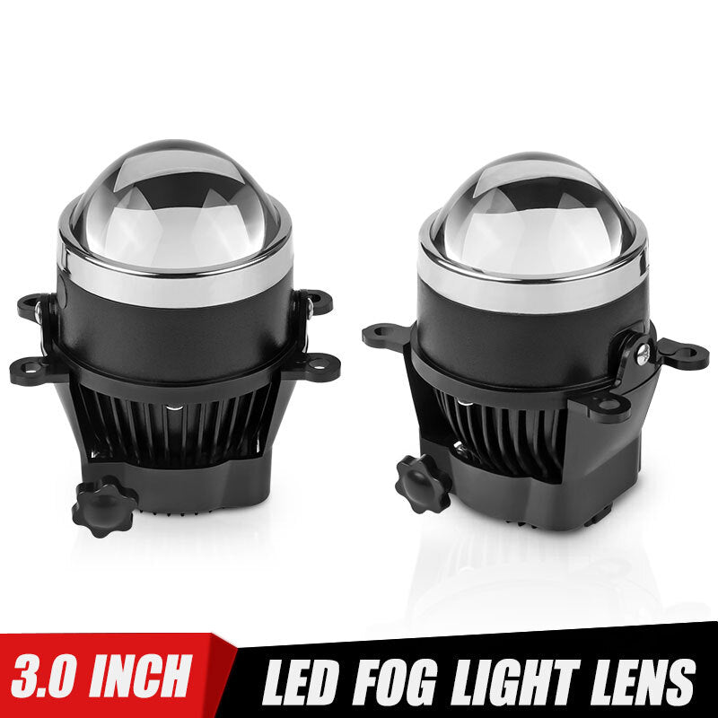 3.0 Bi LED Fog Light Projector Lens Fog Lamp 6000K White for Ford for Nissan for Honda
