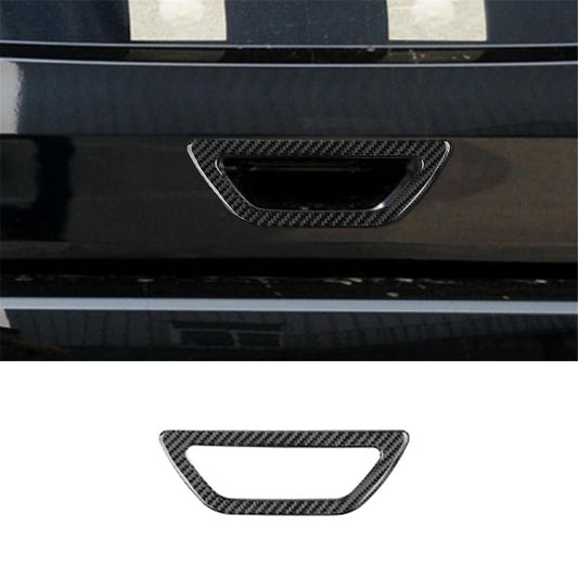 Carbon Fiber Rear Trunk Handle Frame Cover Trim for Nissan Rogue 2014-2016