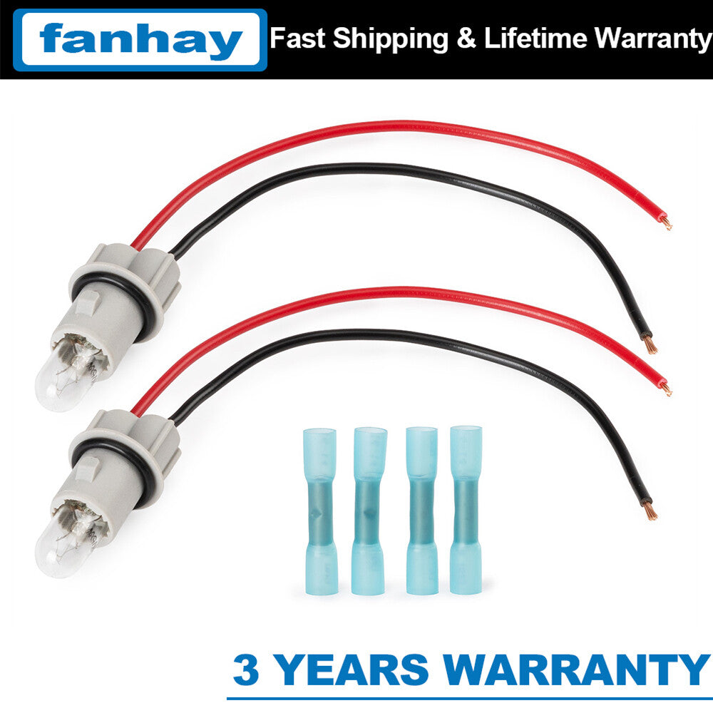 2X for Mercedes-Benz Side Marker Lamp Light Bulb Socket Wire Harness A0005400966