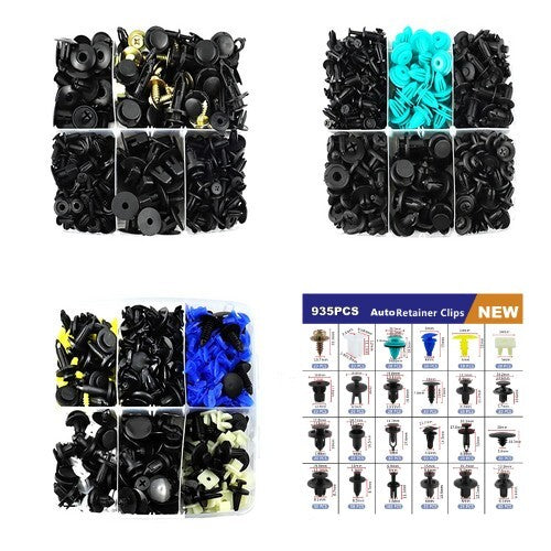 935-piece pack of car fasteners, bumper clips, rivets, trim panel body clips for GM vehicles in the .