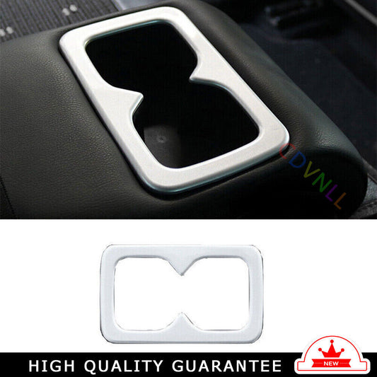 Rear Water Cup Holder Panel Trim for Nissan Sentra Sylphy 2013-2019 Matte Silver