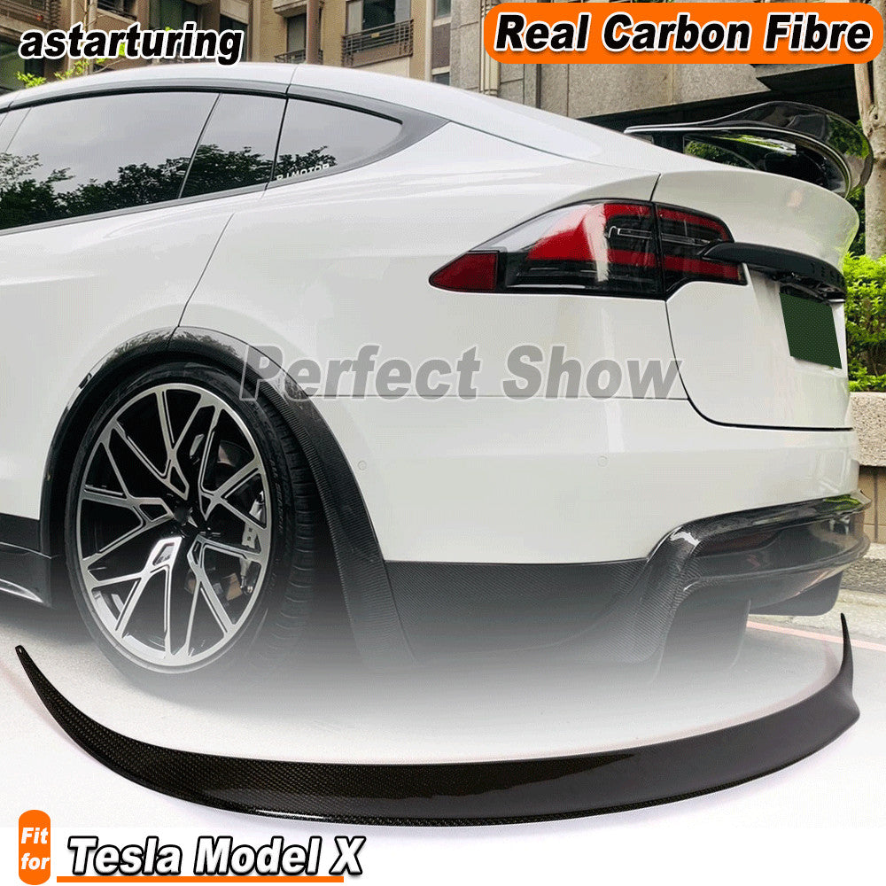 Fit for Tesla Model X Sedan 2016-2023 REAL Carbon Rear Wing Boot Trunk Spoiler