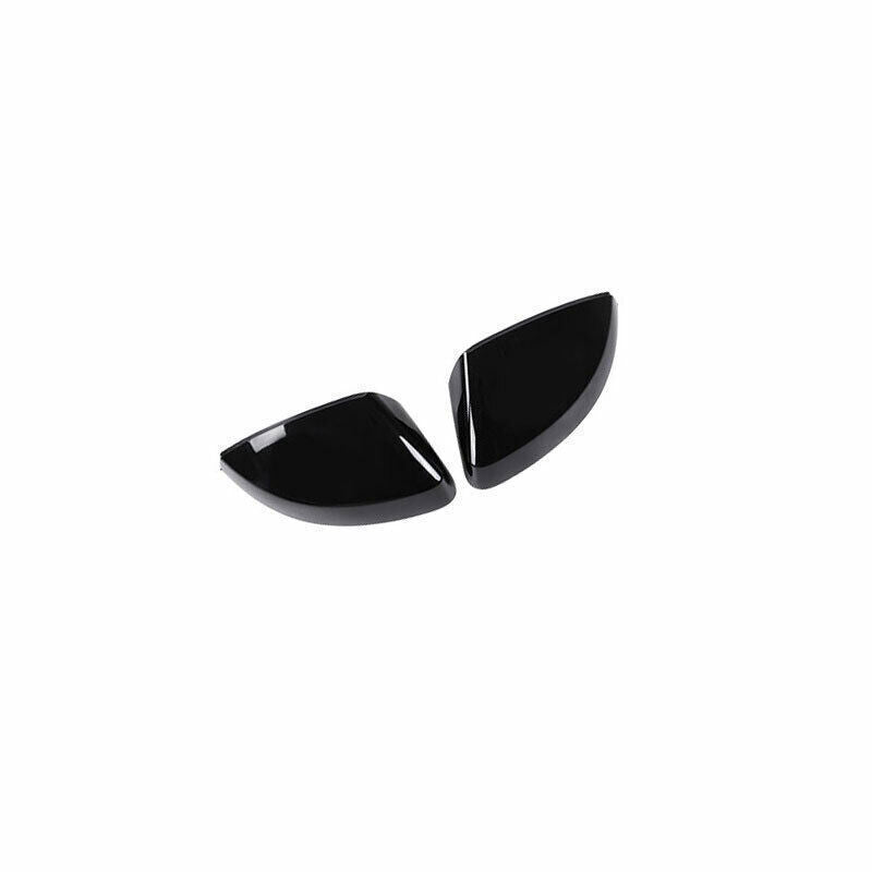 For 14-2020 for Audi A3 S3 ABS Bright Black Rear View Side Door Mirror Cover Trim 2X