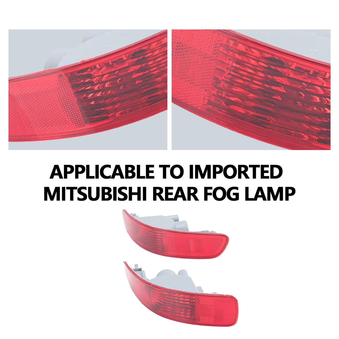 2pcs Rear Bumper Reflector Light Tail Fog Lamp For Mitsubish Outlander 2007-12K6