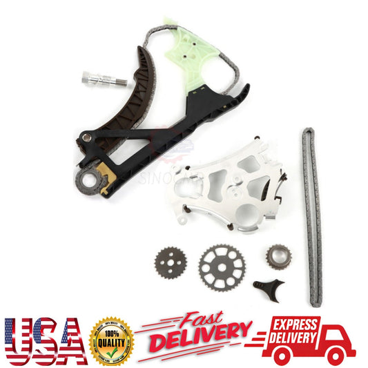 Timing Chain Kit Engine Oil Pump Gear Guide Rail Assembly for BMW N52 N55 325 US