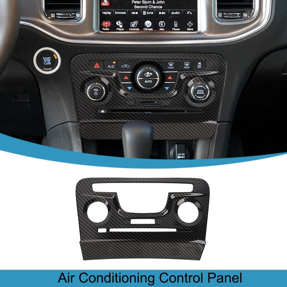Central Control Air Conditioning Panel Cover Tirm for Dodge Charger 2011-2014