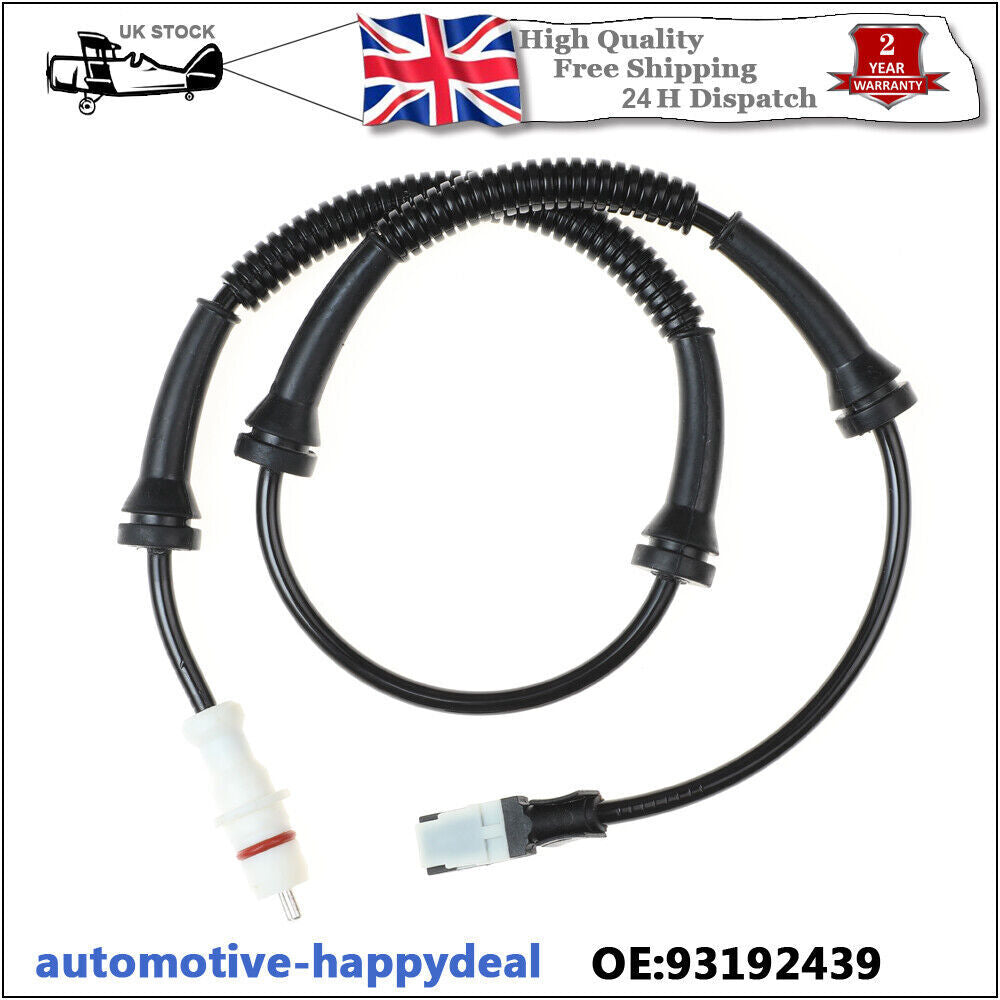 for VAUXHALL VIVARO for RENAULT TRAFIC 01-04 93192439 FRONT ABS WHELL SPEED SENSOR