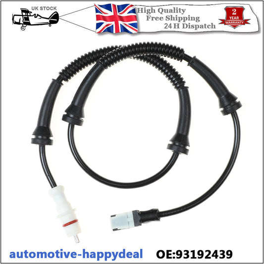 for VAUXHALL VIVARO for RENAULT TRAFIC 01-04 93192439 FRONT ABS WHELL SPEED SENSOR