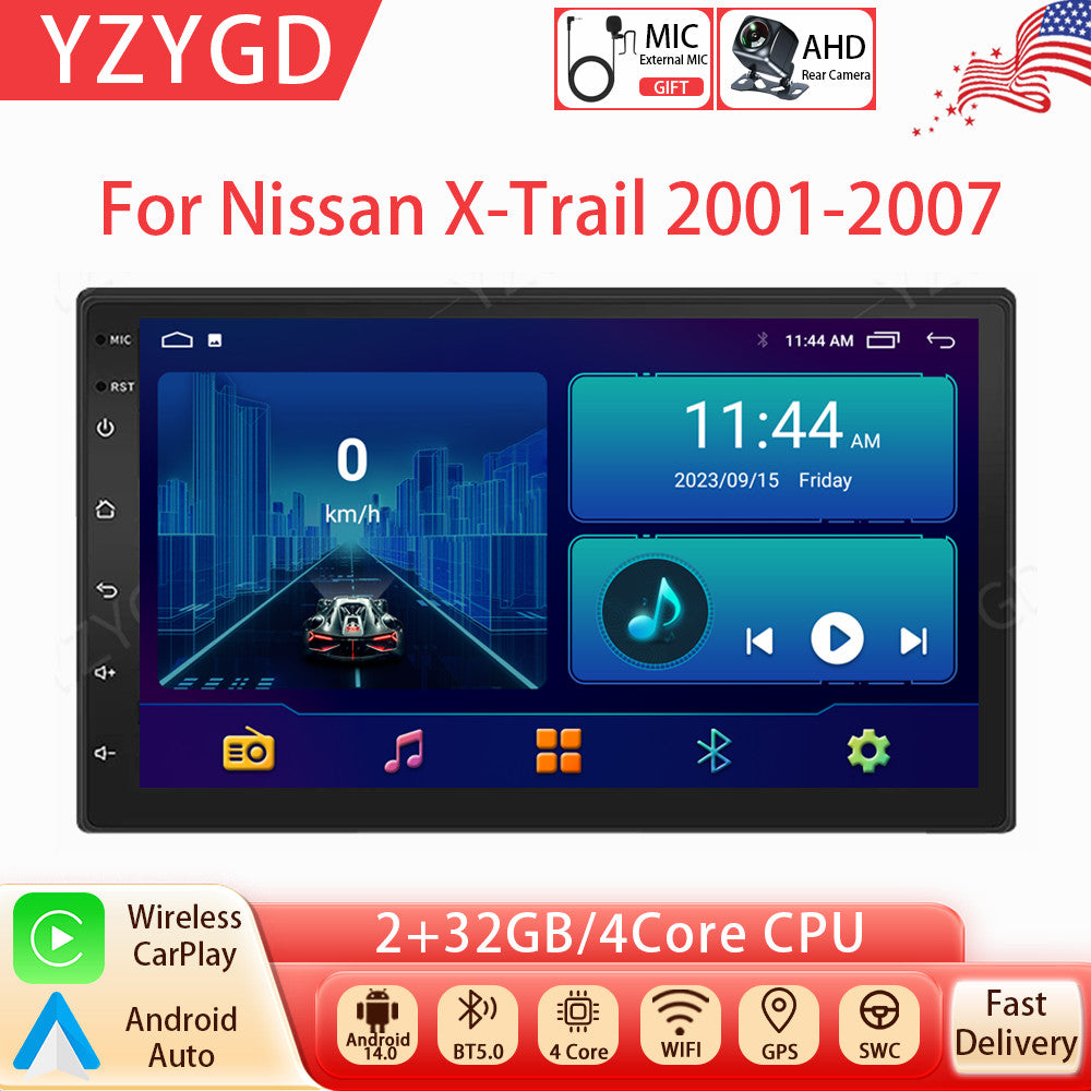 for Nissan for X-Trail 2001-2007 Stereo 7inch CarPlay Android Car Radio GPS Screen