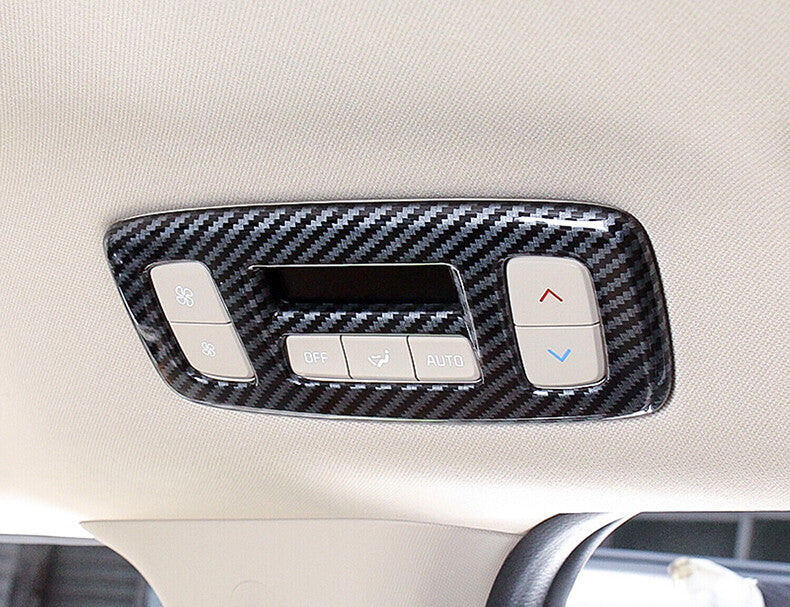 for Kia Carnival 2022-2023 Carbon Fiber Rear Roof AC Button Control Frame cover