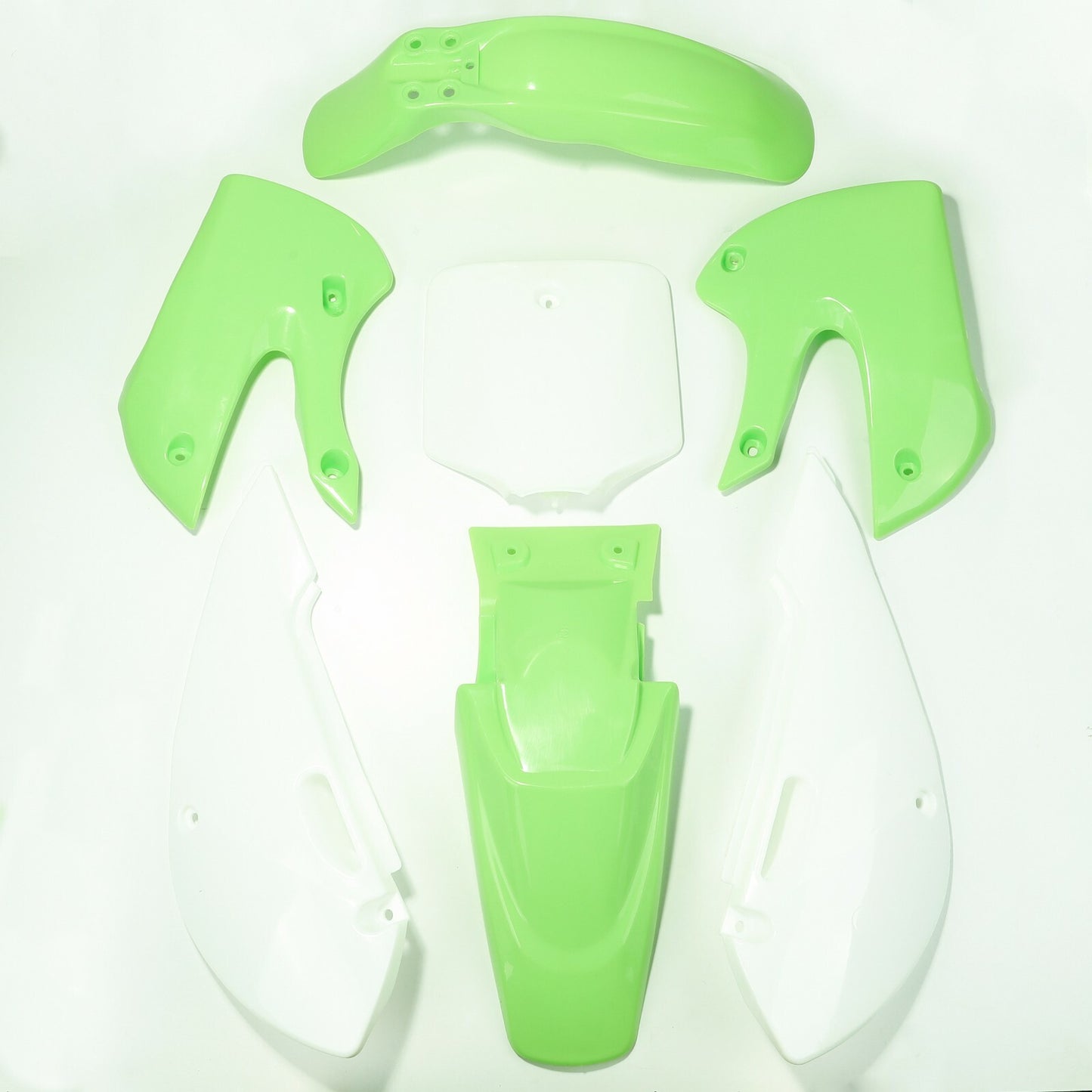Plastics Fender Kit + Screws for Kawasaki KLX110 KX65 DRZ110 RM65 Pit Dirt Bike